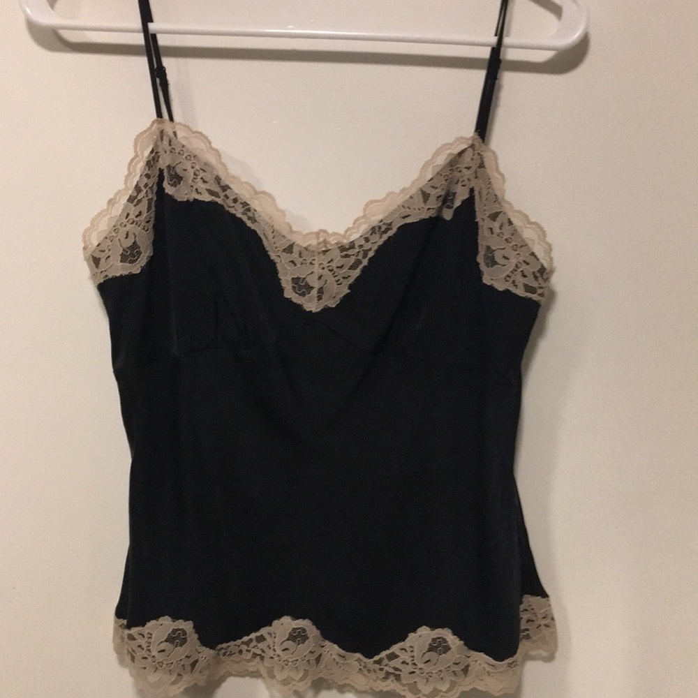 Ann Taylor silk black tank